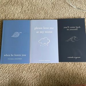 set of 3 Michaela Angemeer poetry books